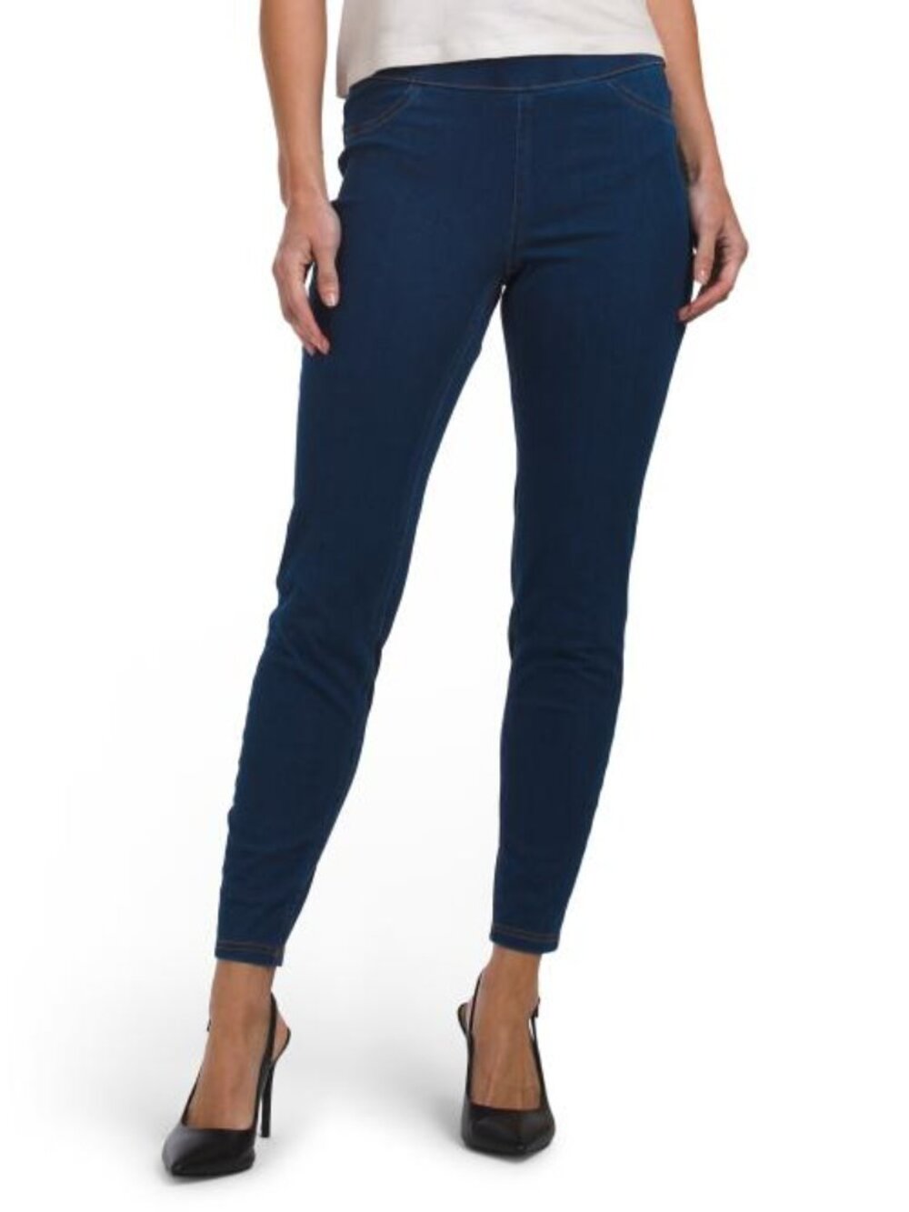 ZAC & RACHEL Petite Pull On Ultra Stretch Denim Pants